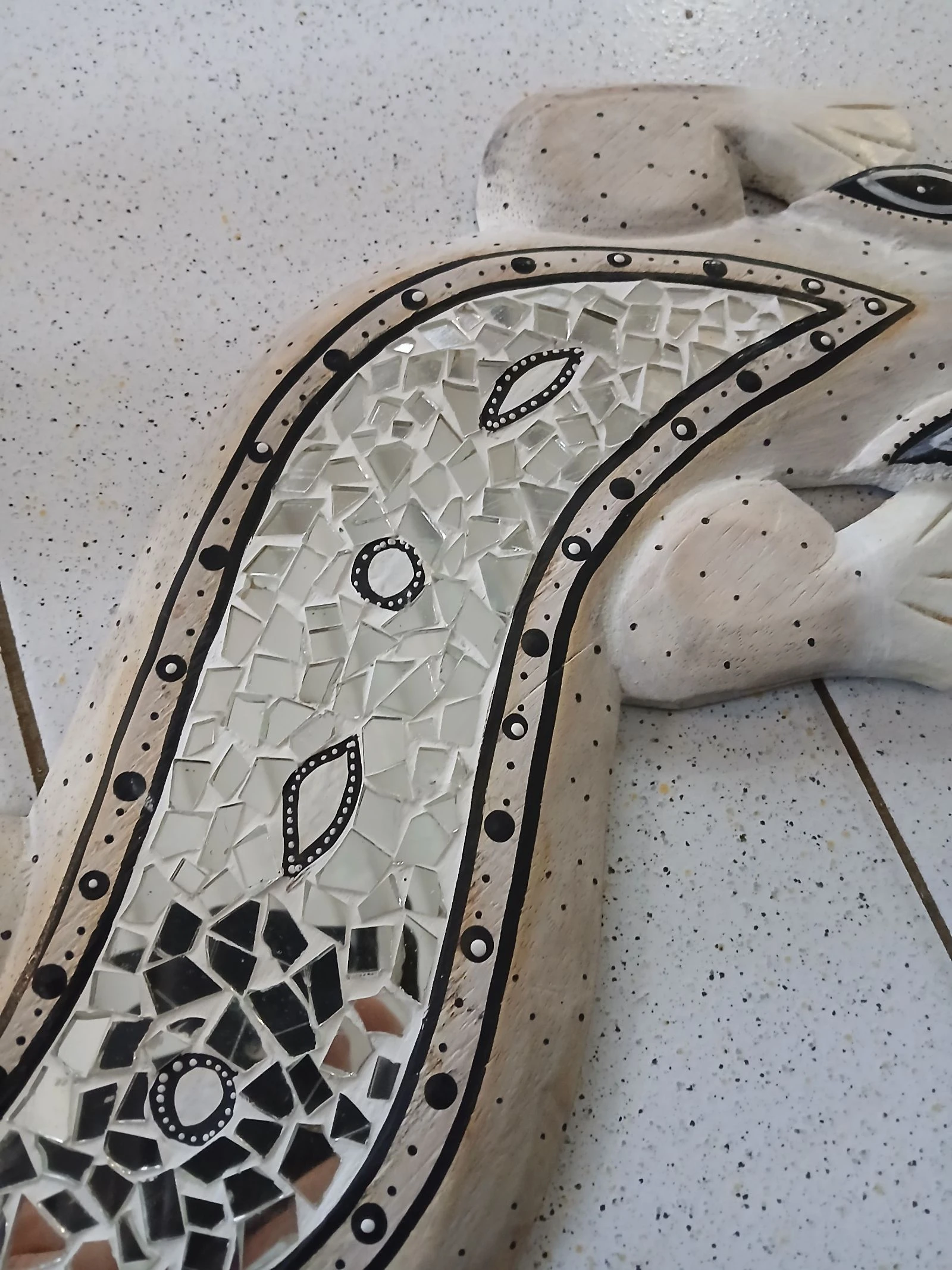 Mooi Witte Salamander Bali Deco-stijl – photo 2